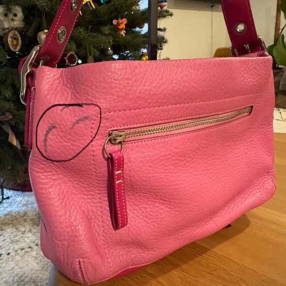 Coach Vibrant Pink Leather Shoulder Bag - Picture 15 of 16